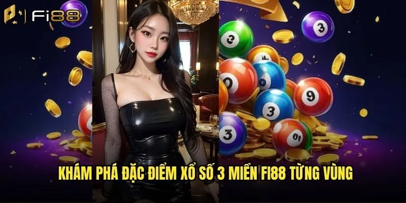 Khám phá đặc điểm xổ số 3 miền Fi88 từng vùng